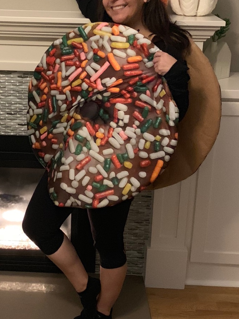 Chocolate Frosted Donut Halloween Costume - 27" Diameter
